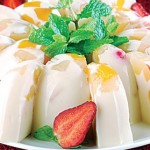 resep puding susu isi buah enak dan lezat