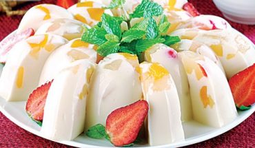 Resep puding susu isi buah