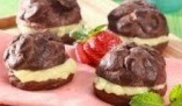 Resep Cara membuat Kue Sus Coklat Durian enak lembut