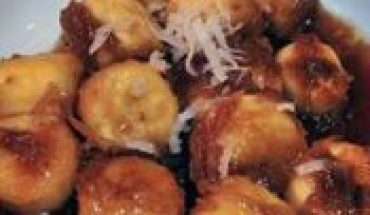 Resep Roti Goreng Pisang saus gula merah