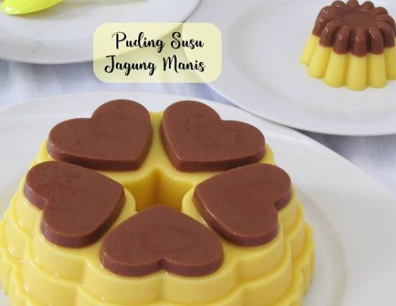 Resep Puding Susu Jagung Manis Coklat 